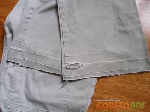 Image - DIY jeans bottom repair