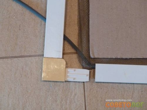 Image - DIY repair of mosquito nets in plastic windows
