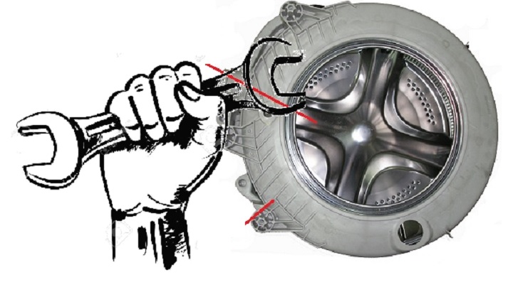 Image - DIY repair of a non-separable tank of a washing machine