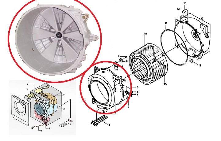 Image - DIY repair of a non-separable tank of a washing machine