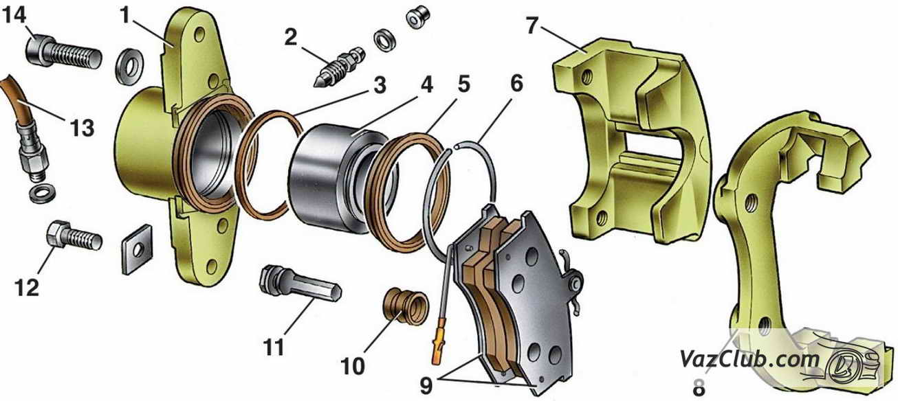 Obrázek - DIY oprava třmenu VAZ 2114