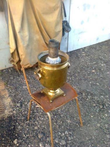 Image - DIY wood-fired samovar repair
