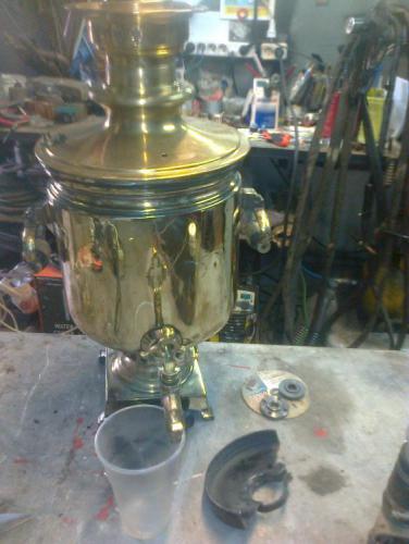 Image - DIY wood-fired samovar repair