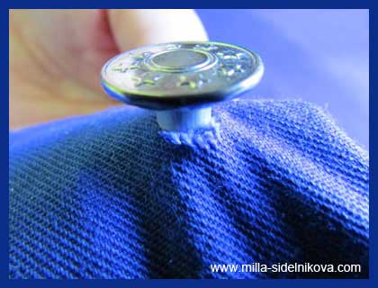 Image - DIY repair of buttons on jeans