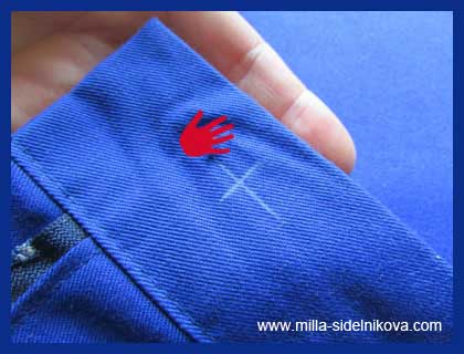 Image - DIY repair of buttons on jeans