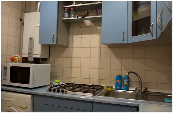 Image - Do-it-yourself kitchen repair in Khrushchev with a gas pipe