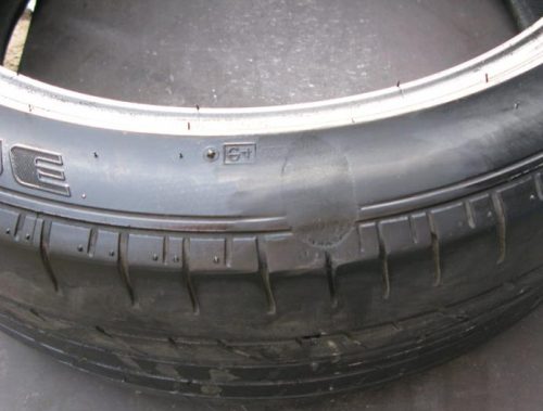 Image - DIY repair of a side cut of a truck tire