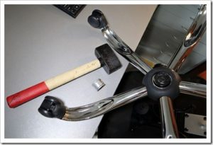 Image - DIY office chair wheel repair