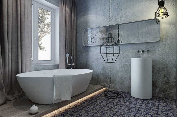 Image - DIY bathroom renovation decorative plaster