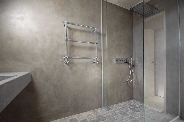 Image - DIY bathroom renovation decorative plaster