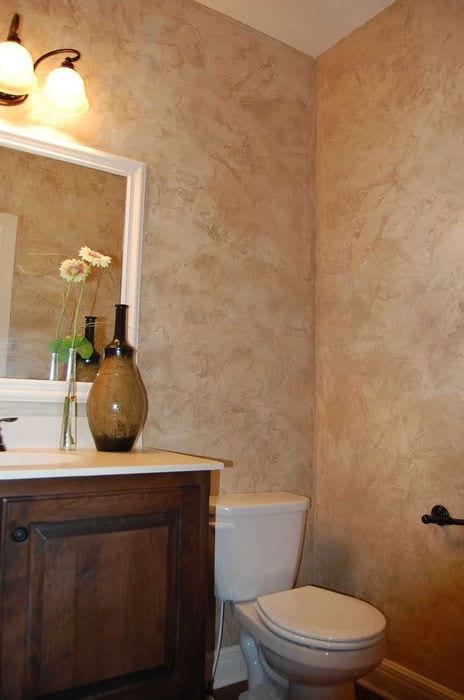 Image - DIY bathroom renovation decorative plaster