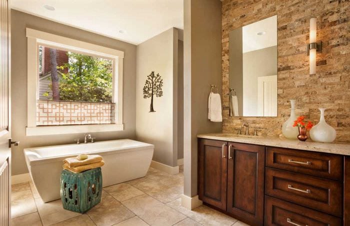 Image - DIY bathroom renovation decorative plaster