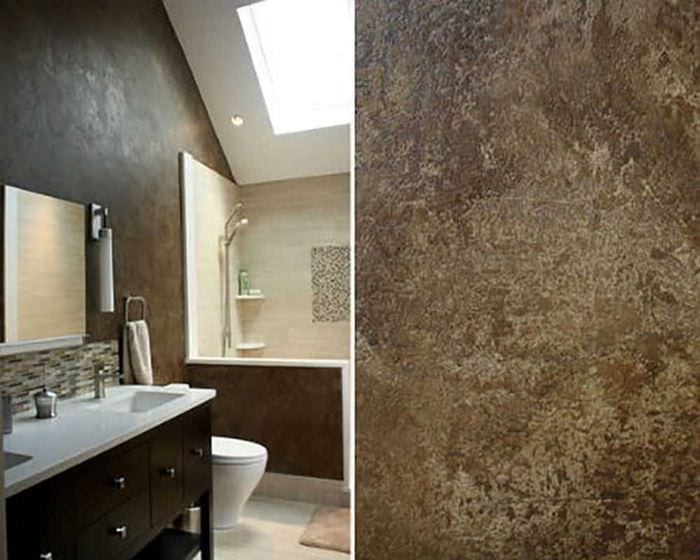 Image - DIY bathroom renovation decorative plaster