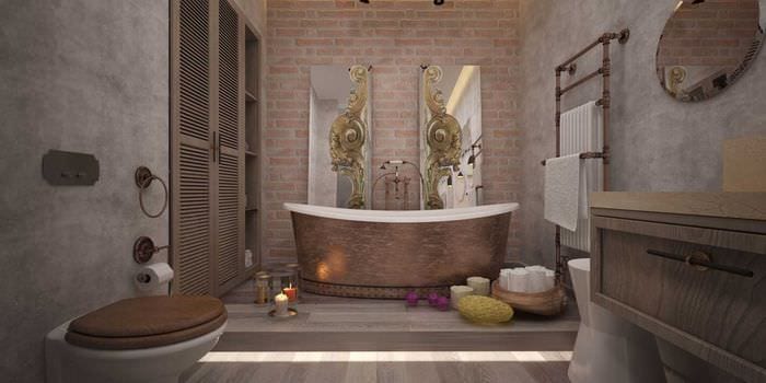 Image - DIY bathroom renovation decorative plaster