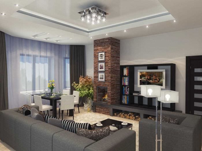 Image - DIY repair and design of a living room in a private house