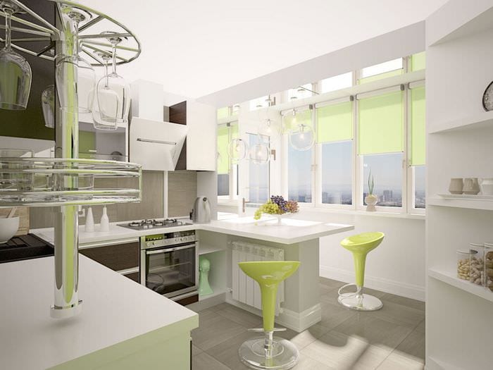 Image - DIY repair in the kitchen with a balcony