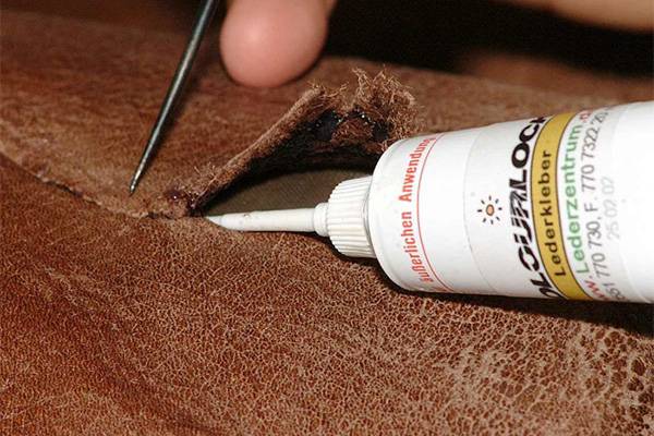 Image - Cut on a leather jacket DIY repair
