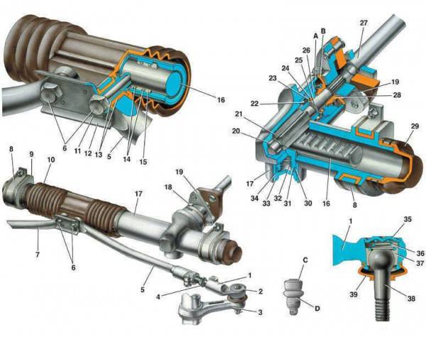 Image - Steering rack for vaz 2112 DIY repair