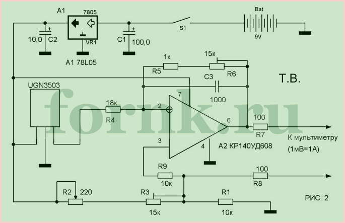 Image - Diagram of clamp meter ts4501 do-it-yourself repair scheme