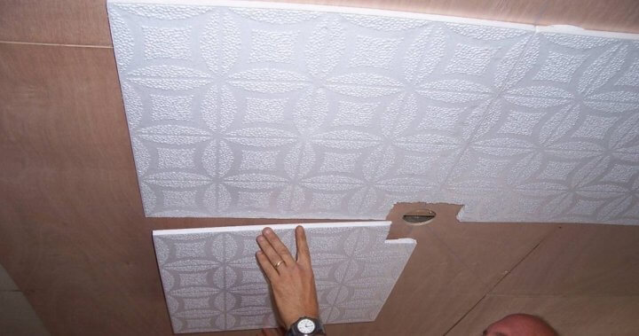 Image - DIY ceiling repair tiles