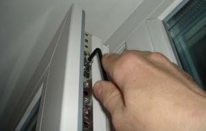 Image - DIY plastic window repair shows through