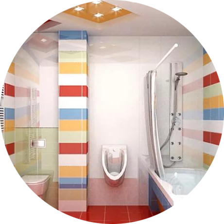 Image - DIY repair in a bathroom combined with a toilet