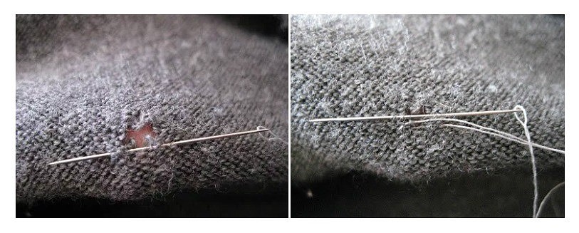 Image - DIY repair of holes on clothes