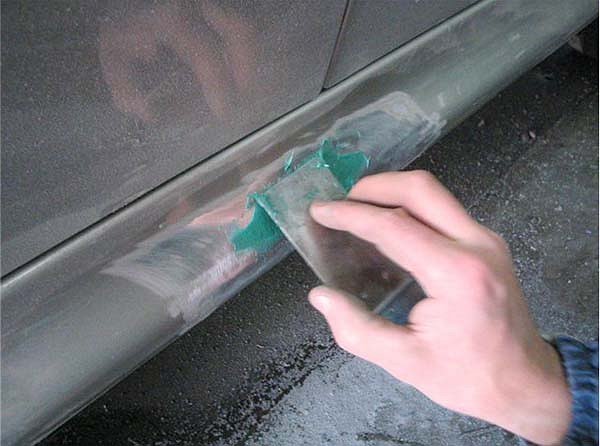 Image - DIY repair of deep scratches on a car