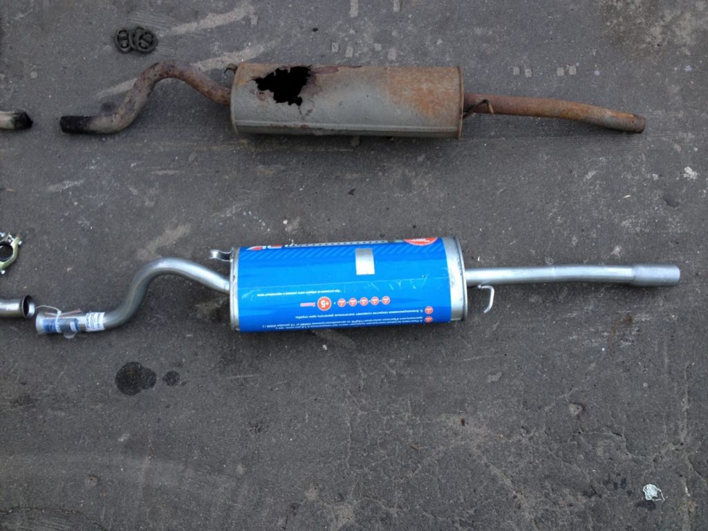 Image - Do-it-yourself muffler repair on a VAZ 21099
