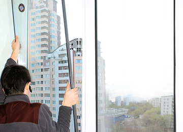 Image - DIY plastic window repair shows through