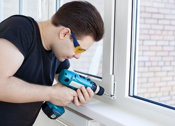 Image - DIY plastic window repair shows through